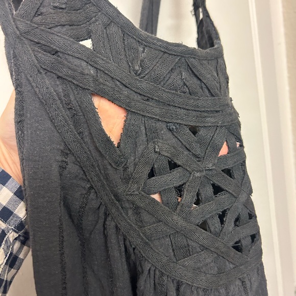 Billabong Black Tank Y2K Tunic Size Small Beach Top Shirt Long Tank - Picture 3 of 10